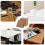 Small Cork Board Chocolate 50pcs Square Versatile Use 7