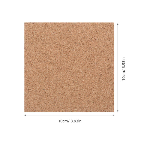 Small Cork Board Chocolate 50pcs Square Versatile Use 1