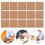 Small Cork Board Chocolate 50pcs Square Versatile Use 9