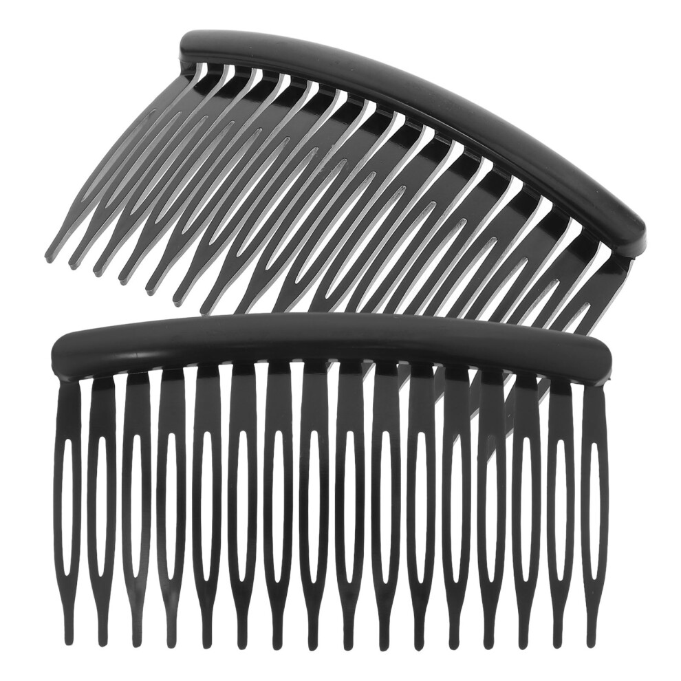 Aboofan Melantax Pack Of 16 Teeth Plastic Hair Comb For Women Girls (Black)