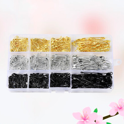 540pcs Box Safety Pin Shape Hairpin For Handwork Diy Projects 1