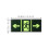 4pcs Exit Sign Stickers Self Luminous Safety Exit Indicators 3