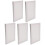 Small Painting Canvas White 5pcs Creativity Stimulation 6