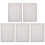 Small Painting Canvas White 5pcs Creativity Stimulation 8