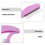 Brosse Violet Inoxydable Sourcils Cils Pliable Pratique 6