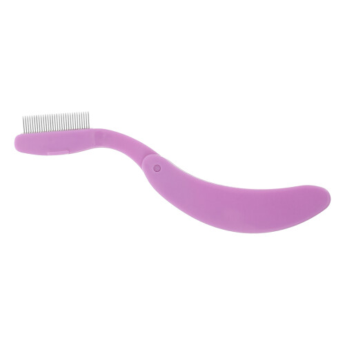 Brosse Violet Inoxydable Sourcils Cils Pliable Pratique