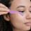 Brosse Violet Inoxydable Sourcils Cils Pliable Pratique 3