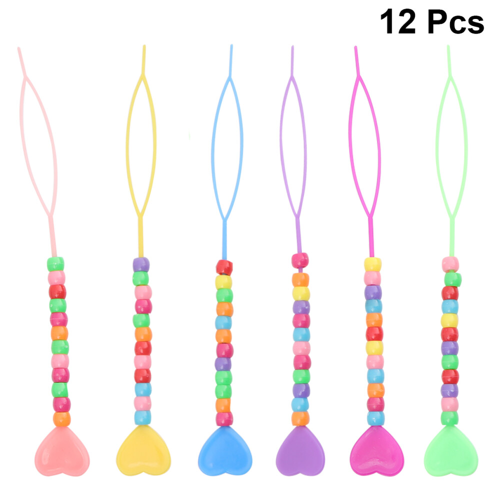 Aboofan Unisex 12Pcs Hair Braid Accessories Quick Beader For Hair Braids Tool For