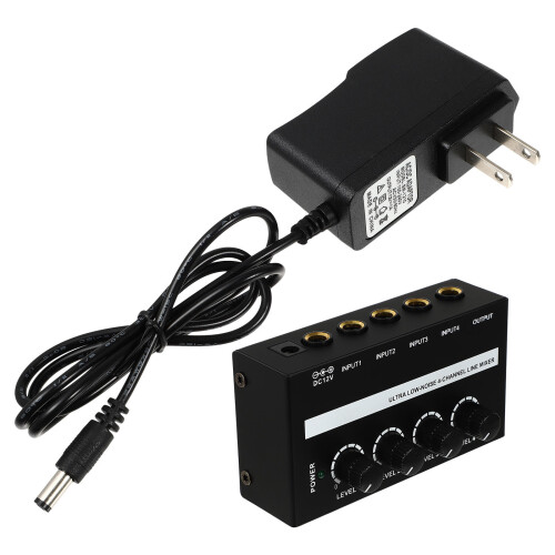 Mini Audio Mixer Iron 1pack 4.13x2.24x1.26in