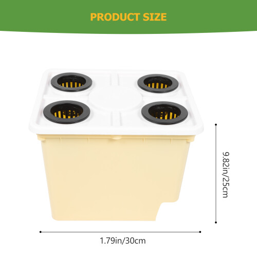 Hydroponics Growing Containers Plastic 1pack 11.8x9.8x9.8in 1