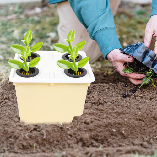 Hydroponics Growing Containers Plastic 1pack 11.8x9.8x9.8in 2
