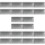 5 Pack Rectangular Tinplate Box Small Cookie Container Storage Can 8
