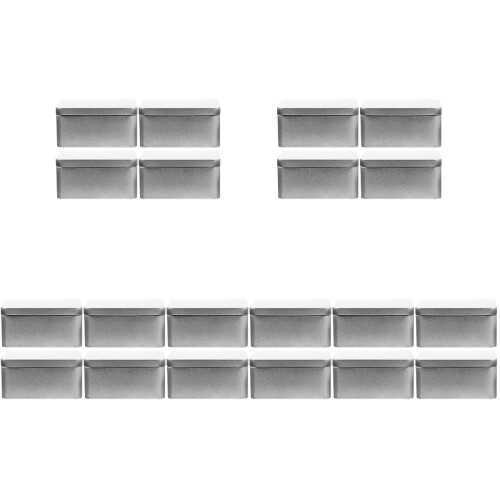 5 Pack Rectangular Tinplate Box Small Cookie Container Storage Can 1