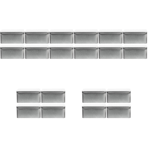 5 Pack Rectangular Tinplate Box Small Cookie Container Storage Can 2