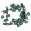 50pcs Scrapbooking Brads Leaf Shape Green Metal 7