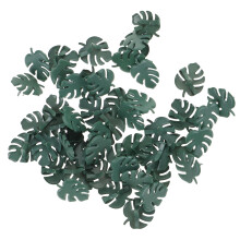 50pcs Scrapbooking Brads Leaf Shape Green Metal