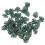 50pcs Scrapbooking Brads Leaf Shape Green Metal 1