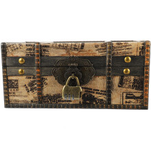 British Style Storage Trunk Brown 1pack 10.22x5.89x4.72in