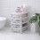 Sundries Holder Plastic Cabinet White 1pack 10
