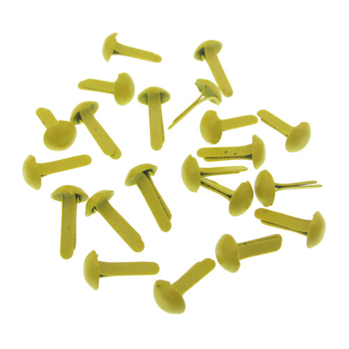 100 Pcs Colored Two-Legged Nails Child Scrapbooking Brads Mini Round 1