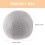 Light Grey Plush Ball Cushion Design For Home Sofa Decor 3