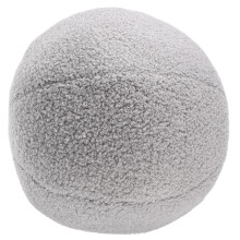 Light Grey Plush Ball Cushion Design For Home Sofa Decor