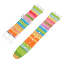 Portable 19mm Waterproof Silicone Watch Strap Replacement