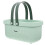 Raindrops Plastic Basket Washroom Storage Large Capacity Green 1pack 3