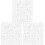 3 Pack Craft Paint Stencils Diy Printing Holder For Table Marker White 4