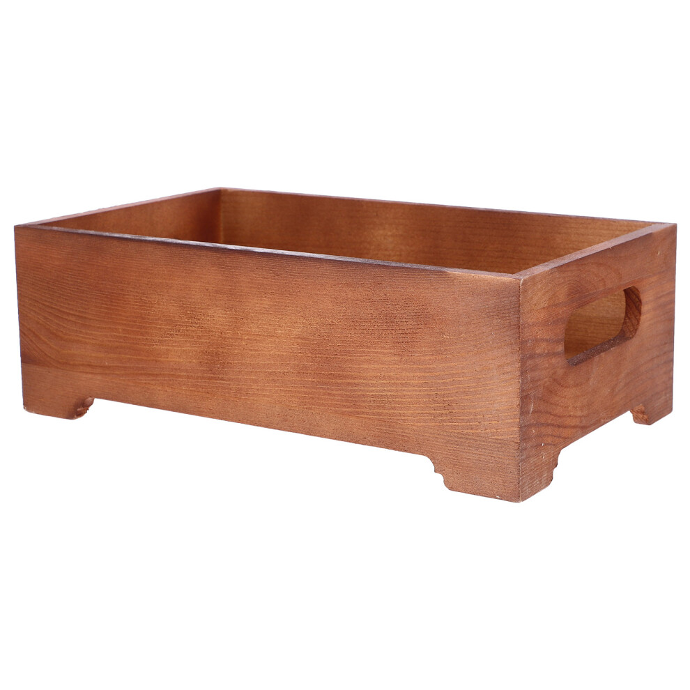 Totority Office Desk Accessories Hand-Held Storage Wooden Box