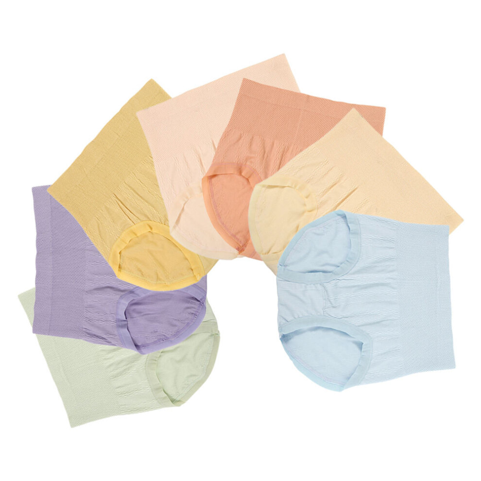 7 Pcs Female Breifs High Waist Breathable Elastic Hip Lifting Briefs-image-OPC-PK8RKR5-NEW