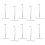 10 Pcs Snap Hook Compressor Trampoline Poles Clutch Spring Tool Silver 6