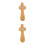 Olive Wood Cross Brown Catholics Religious Holidays 2pack 8