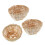 Handmade Hanging Bird Nest Bamboo Wood 3pcs 1