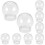 10Pcs Empty Plastic Water Globes Portable DIY Snow Globe Props 8