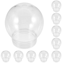 10Pcs Empty Plastic Water Globes Portable DIY Snow Globe Props