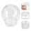 10Pcs Empty Plastic Water Globes Portable DIY Snow Globe Props 3