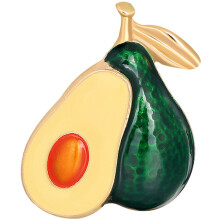 Apparel Pin Avocado Brooch Green Alloy 1pack