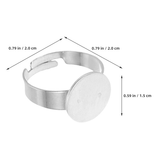 40 Pcs Tray Making Supplies Crafting Finger Bezel 2