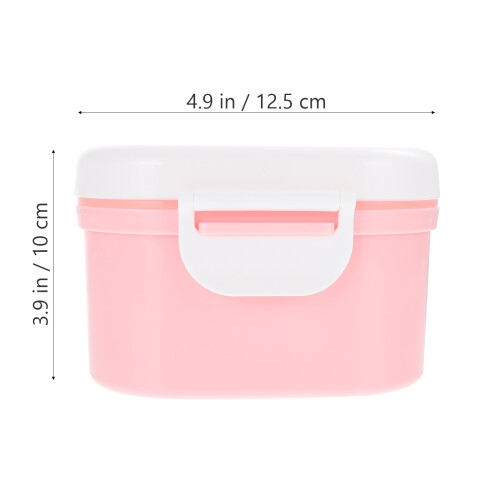 Milk Powder Travel Container Pink Pp 1pcs 1