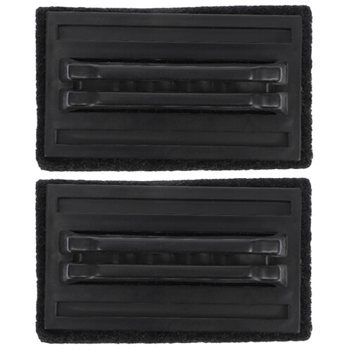 2 Pcs Bbq Cleaning Brush Scouring Pad With Handle Flat Grill Scrubber 2