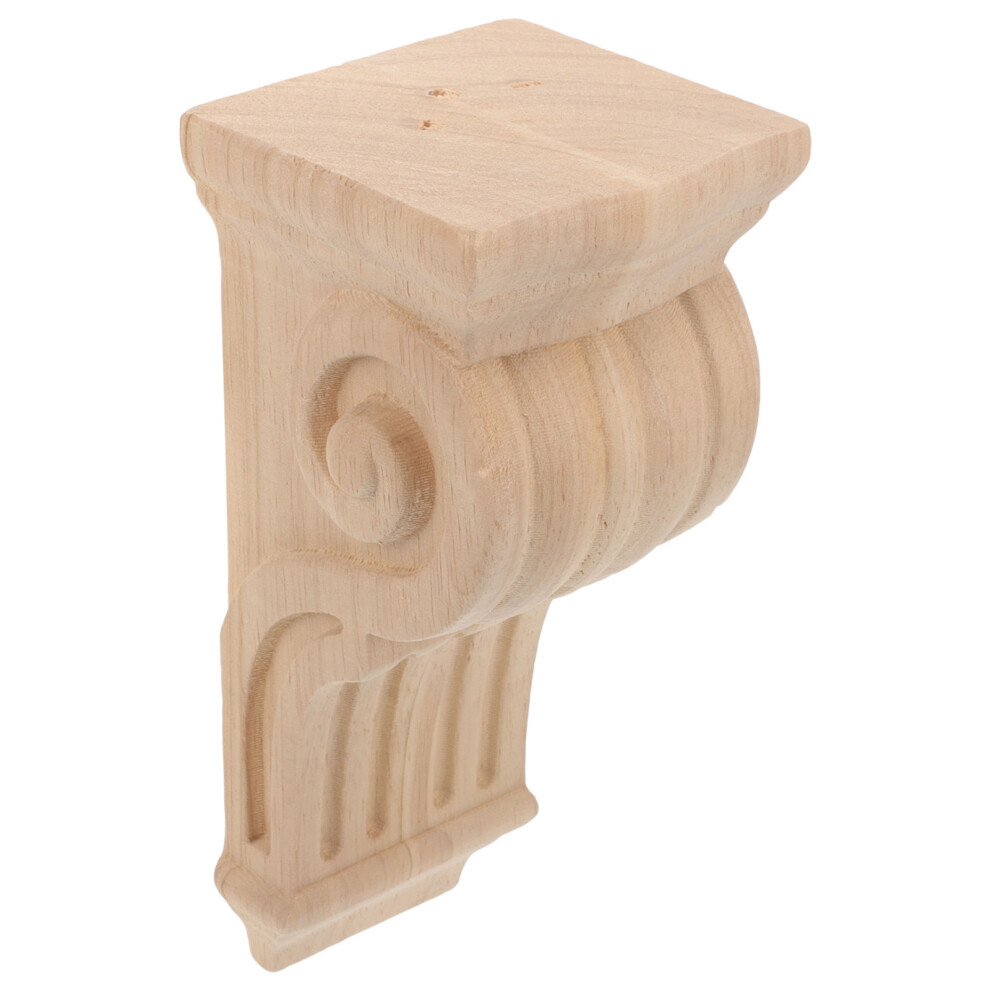 Wood Carved Wooden Corner Onlay Decorative Roman Column Wall Corbel 3171083392119