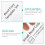 Quilt Cutting Ruler Acrylic 3pcs 8 Inch 11