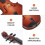 Photo Props Mini Violin Model Dark Red 1 Set 10