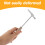 Electric Kalimba Hammer Rotatable Bracket Drum Stick Silver 8