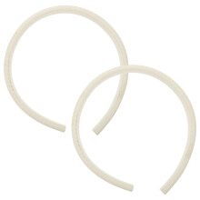 2pcs Gutter Safety Cap In White Rubber For 16.90x0.39x0.39in