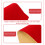 Red Flocking Self Adhesive Jewelry Box Liner 5 Sheets 10