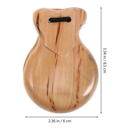 2pcs Wooden Castanets Rhythm Exploration For Babies 1