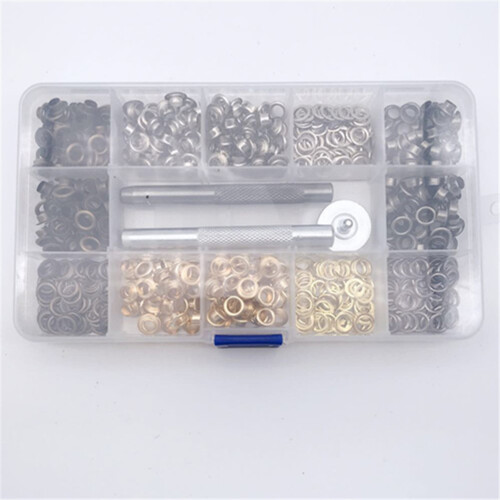 400 Pcs Eyelet Kit Grommets Eyelets Tool Button Clothing Fasteners 2