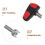Stainless Steel Golf Spike Key Compact 1pack For Golfers 8